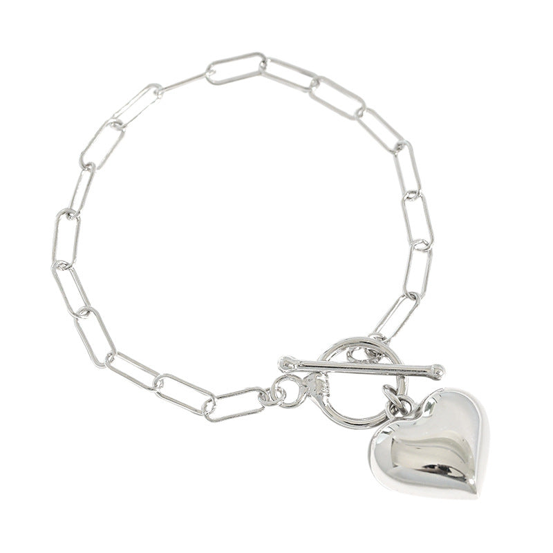Luna Heart Chain Bracelet