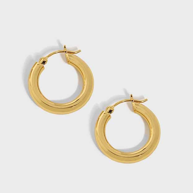 Essential Luxe Sterling Silver Huggie Hoops