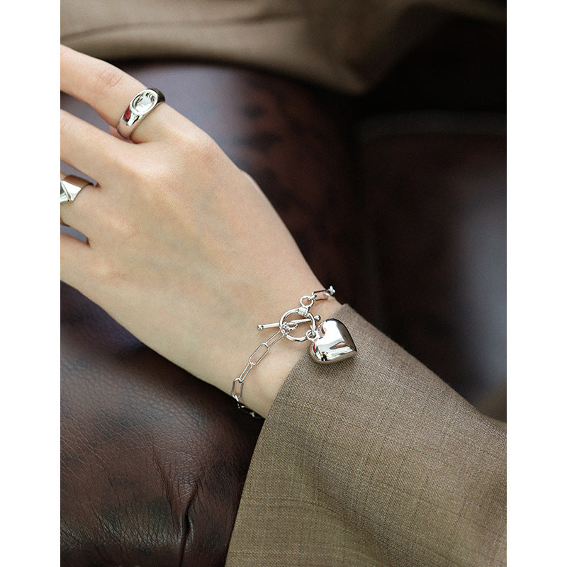 Luna Heart Chain Bracelet