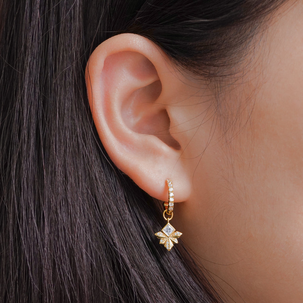 Honeybee Spark Sterling Silver Drop Earrings