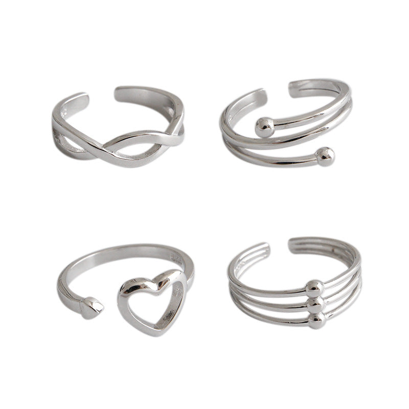 Luna Sterling Silver Adjustable Rings