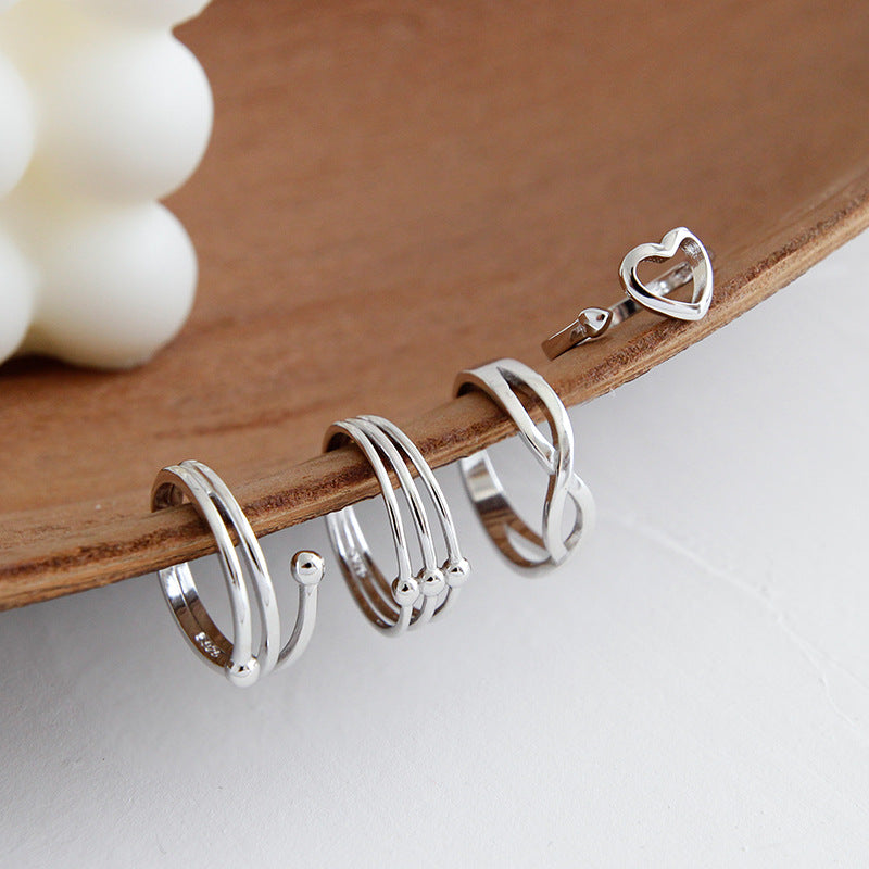 Luna Sterling Silver Adjustable Rings