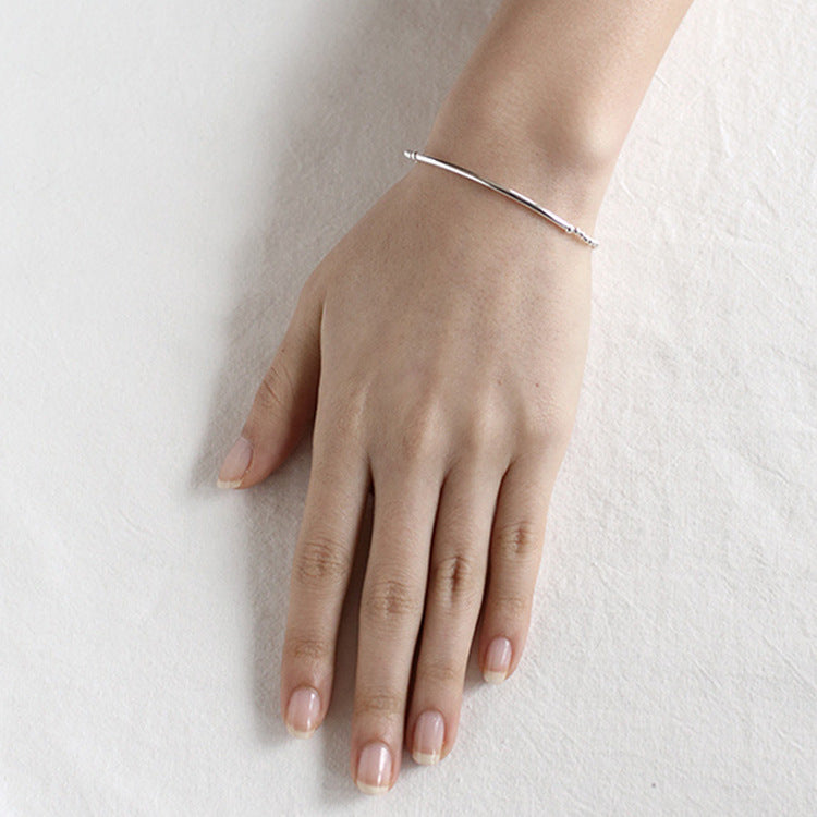 Luna Beaded Sterling Silver Bracelet