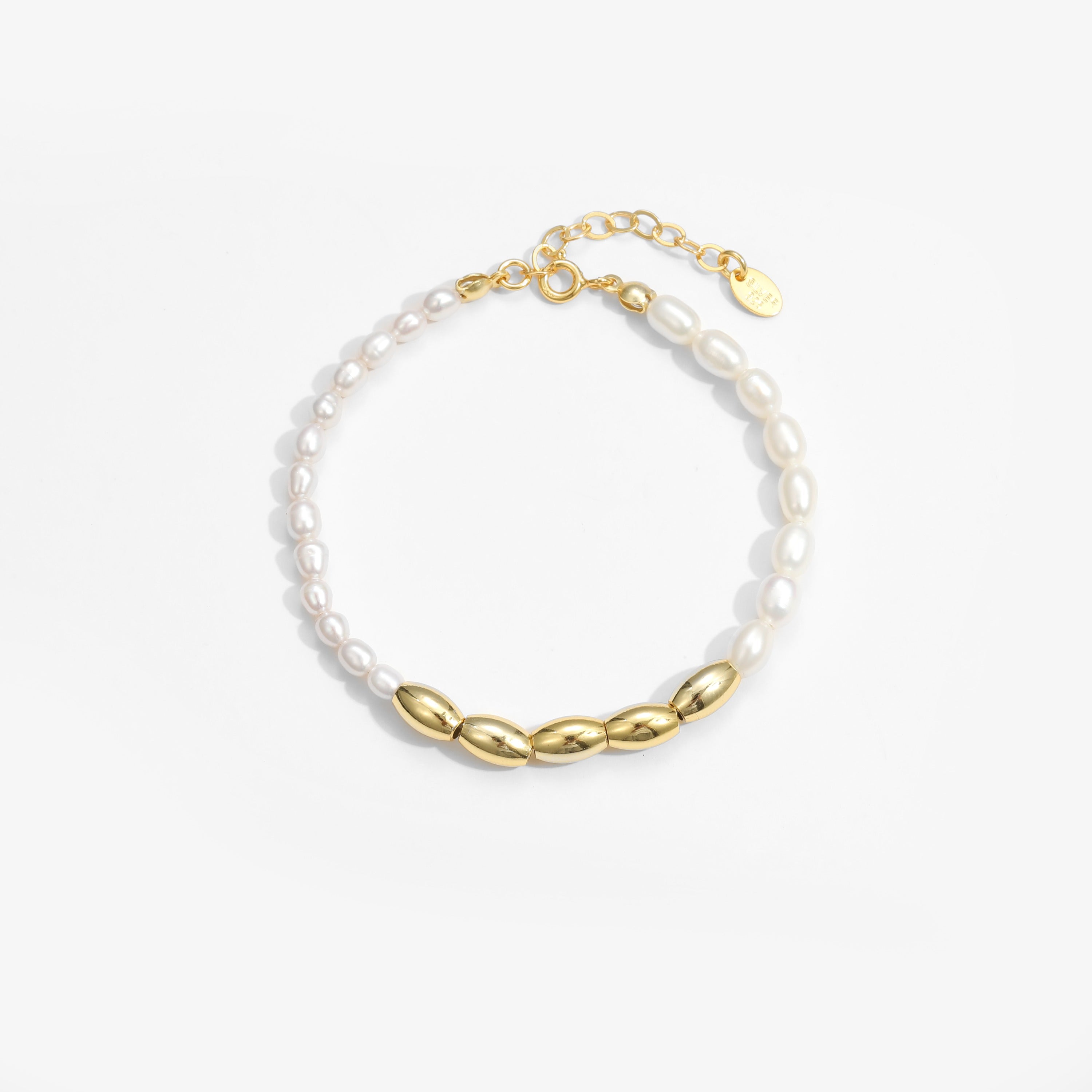 Aurora Pearl Sterling Silver Bracelet