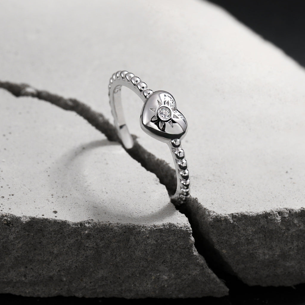 Celeste Heart Glow Ring
