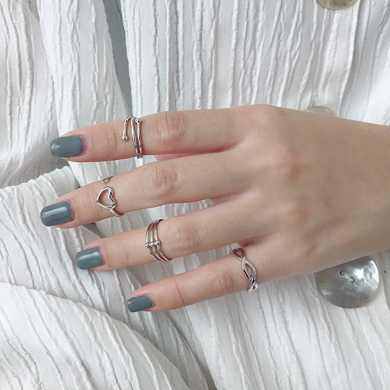 Luna Sterling Silver Adjustable Rings