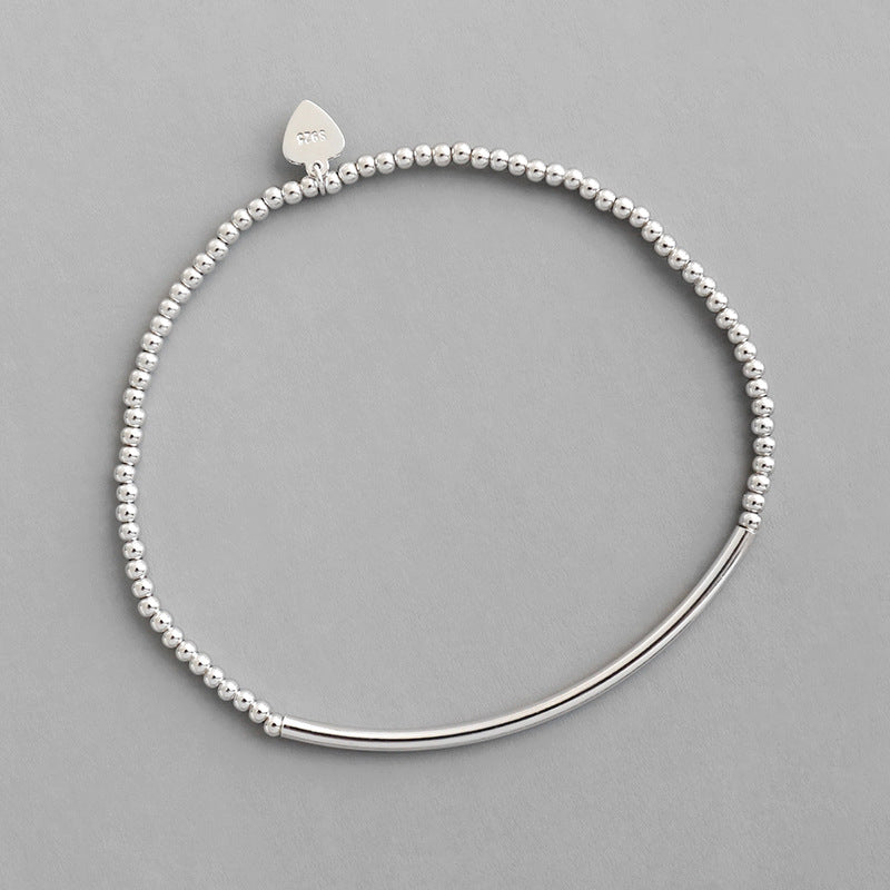 Luna Beaded Sterling Silver Bracelet