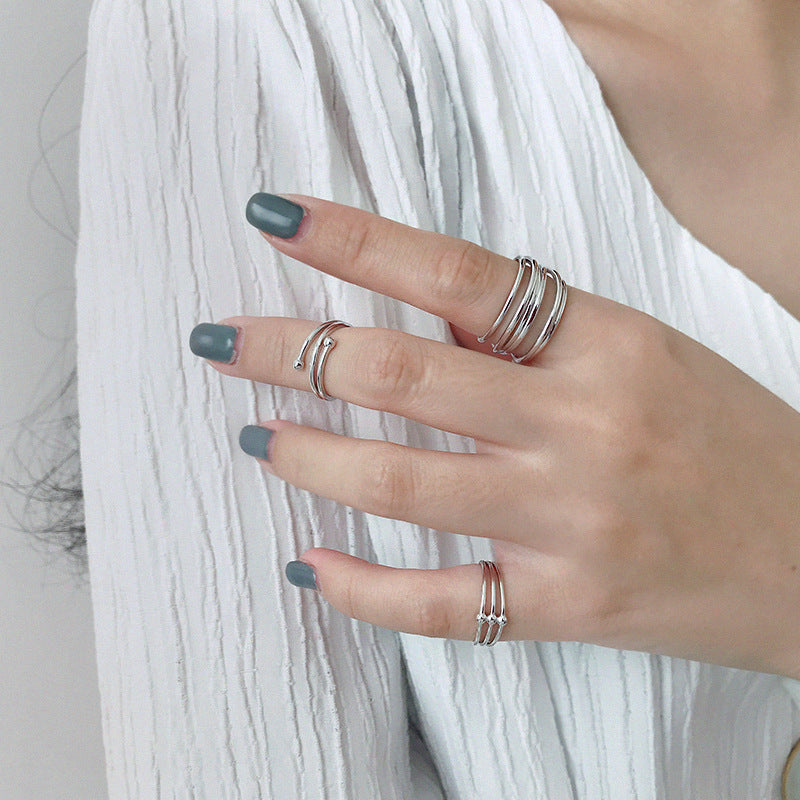 Luna Sterling Silver Adjustable Rings