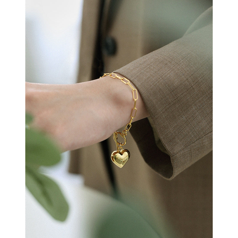 Luna Heart Chain Bracelet