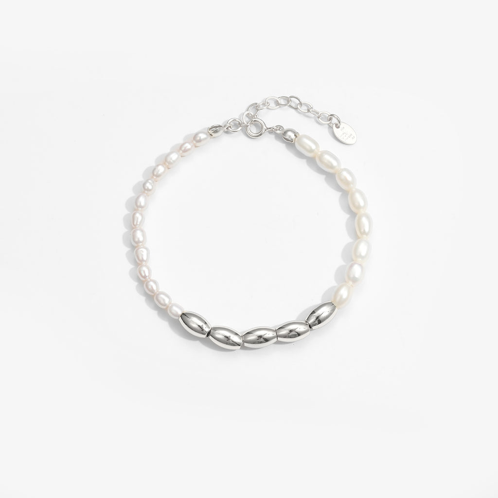 Aurora Pearl Sterling Silver Bracelet