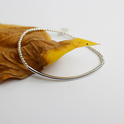Luna Beaded Sterling Silver Bracelet
