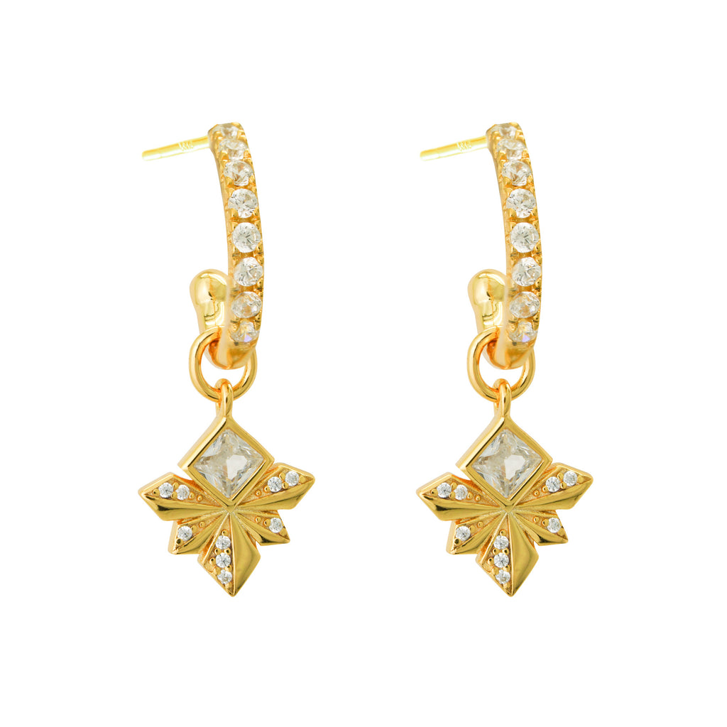 Honeybee Spark Sterling Silver Drop Earrings