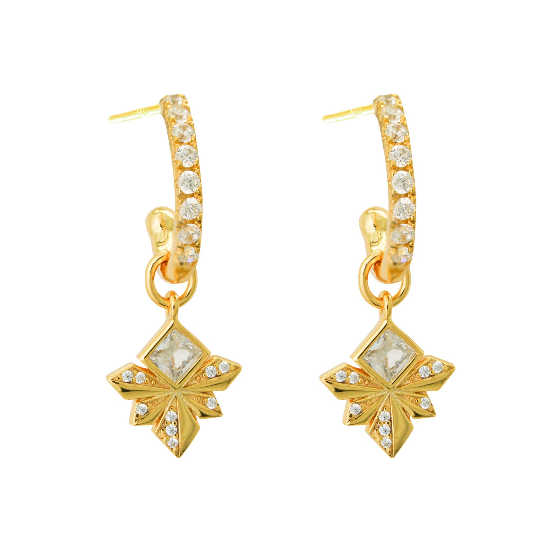 Honeybee Spark Sterling Silver Drop Earrings