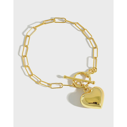 Luna Heart Chain Bracelet
